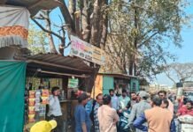 गेंडामाळ नाका परिसरातील टपऱ्यांची अतिक्रमणे हटवली