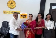 श्रीमंत गायत्रीदेवी पंतप्रतिनिधी यांनी घेतली जि प उपाध्यक्षांची भेट